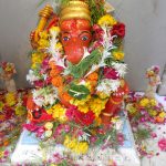 Lord Ganesha idol at the Babulnath 