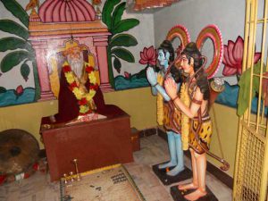 Lord Rama and his brother Laxman pay their respects to Atri Maharishi