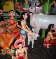 Father Kardam Rishi and Mother Devahooti of Maha Sati Anasuya with her 9 sisters