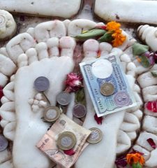 footprints of Lord Krishna in theDehotsarg Teerth temple